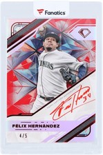 Autographed Felix Hernandez Mariners Baseball Slabbed Card Item#14400081 COA