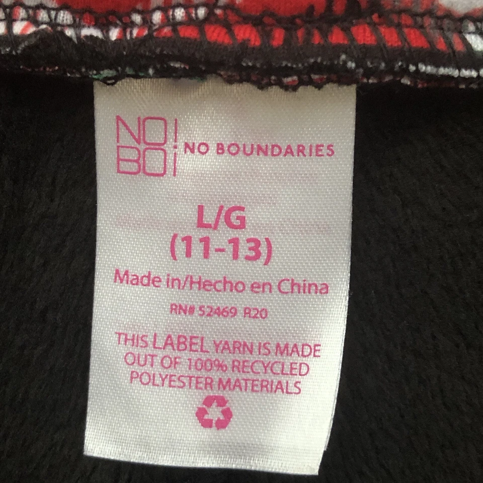 No Borders Adolescentes Leggings Grandes 11-13 Navidad Gatos Pasillo Feria Salón Pantalón Foto 4 de 4