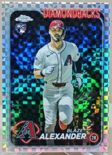 Blaze Alexander 2024 Topps Chrome Update Series - X-Fractor Rookie Card #USC53