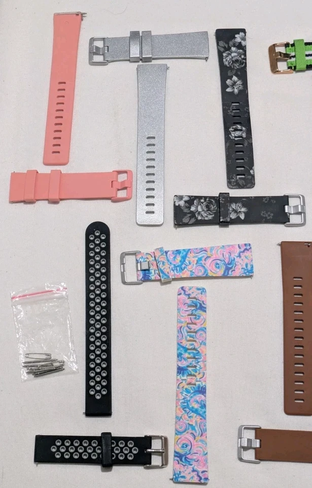 Комплект из 14 многоцветных силиконовых ремешков для часов Fitbit Versa 2 LG A - Изображение 2 из 4