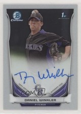 2014 Bowman Chrome Prospect Auto Danny Winkler Daniel Winkler #BCAP-DW Auto 0a1