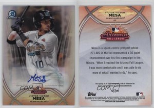 2020 Bowman Chrome 2019 Arizona Fall League AFL Stars Victor Victor Mesa Auto