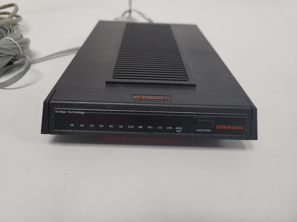 Módem externo de acceso telefónico US Robotics 3453C Courier 56K* V.92 con adaptador de corriente Foto 3 de 4