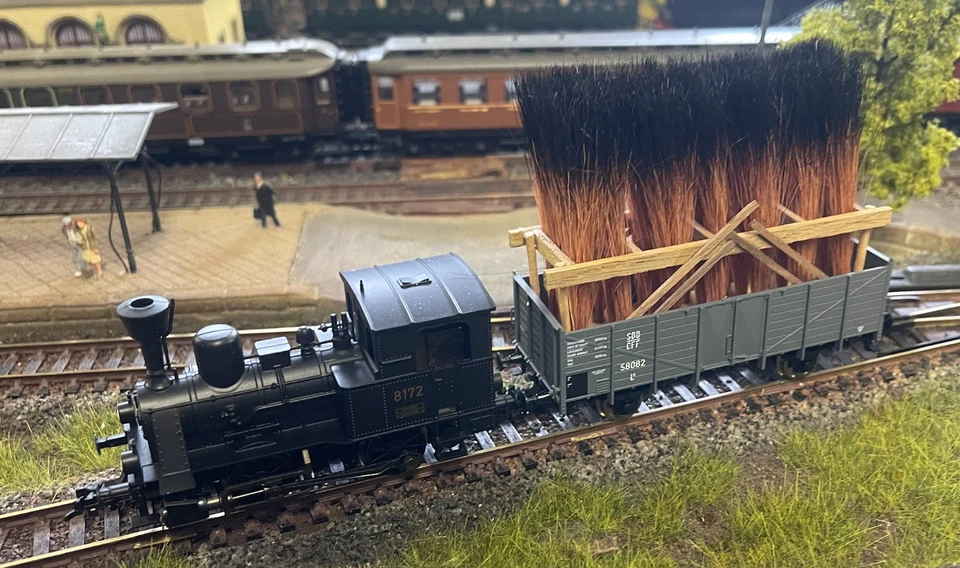 Fleischmann H0 87 4008 Zugset Tunnelputzerzug der SSB selten in OVP Z0 (2511) - Bild 4 von 4