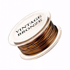 18 Gauge Permanently Colored Wire. Vintage Bronze Colored. SQUARE. 7 Yards.