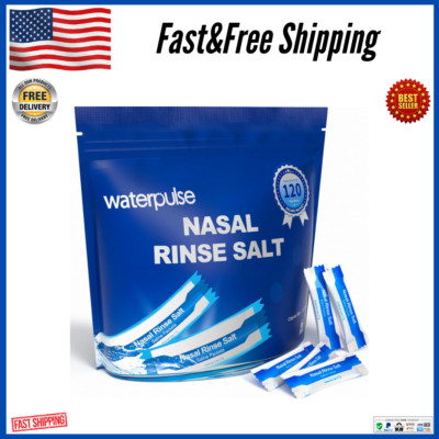 120 Saline Packets,Sinus Rinsing Packets for Neti Pots,Neti Pot Salt Packets Ind