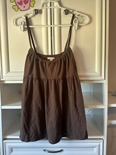 brown old navy tank size small