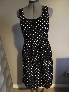 forever 21 black polka dot dress
