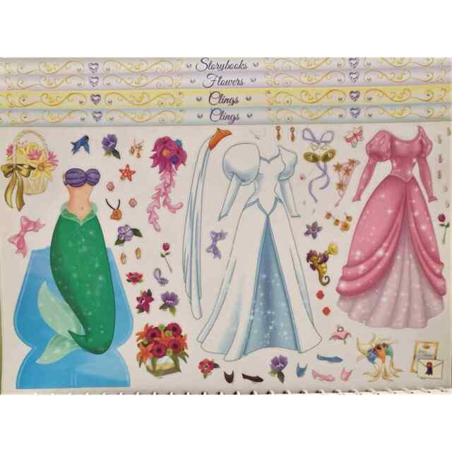Disney Princess Wedding Paper Dolls &amp; Activities Stencils Beads etc NEW WT10502
