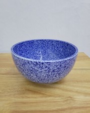 Coche Steingut Portugal blau Schwammgeschirr Salat Obst Servierschale 21,5 cm