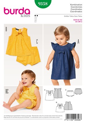 Burda Young Schnittmuster - Kleid, Bluse, Hängerchen und Hose - Nr.9358