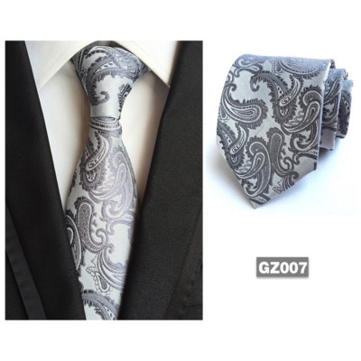 Breite Paisley Polyester Krawatte In Marineblau & Blau | Auf Lager