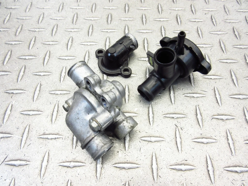 2010 08-12 Kawasaki EX250 Ninja 250R Radiator Cap Thermostat Housing Sensor OEM - Image 3 of 4