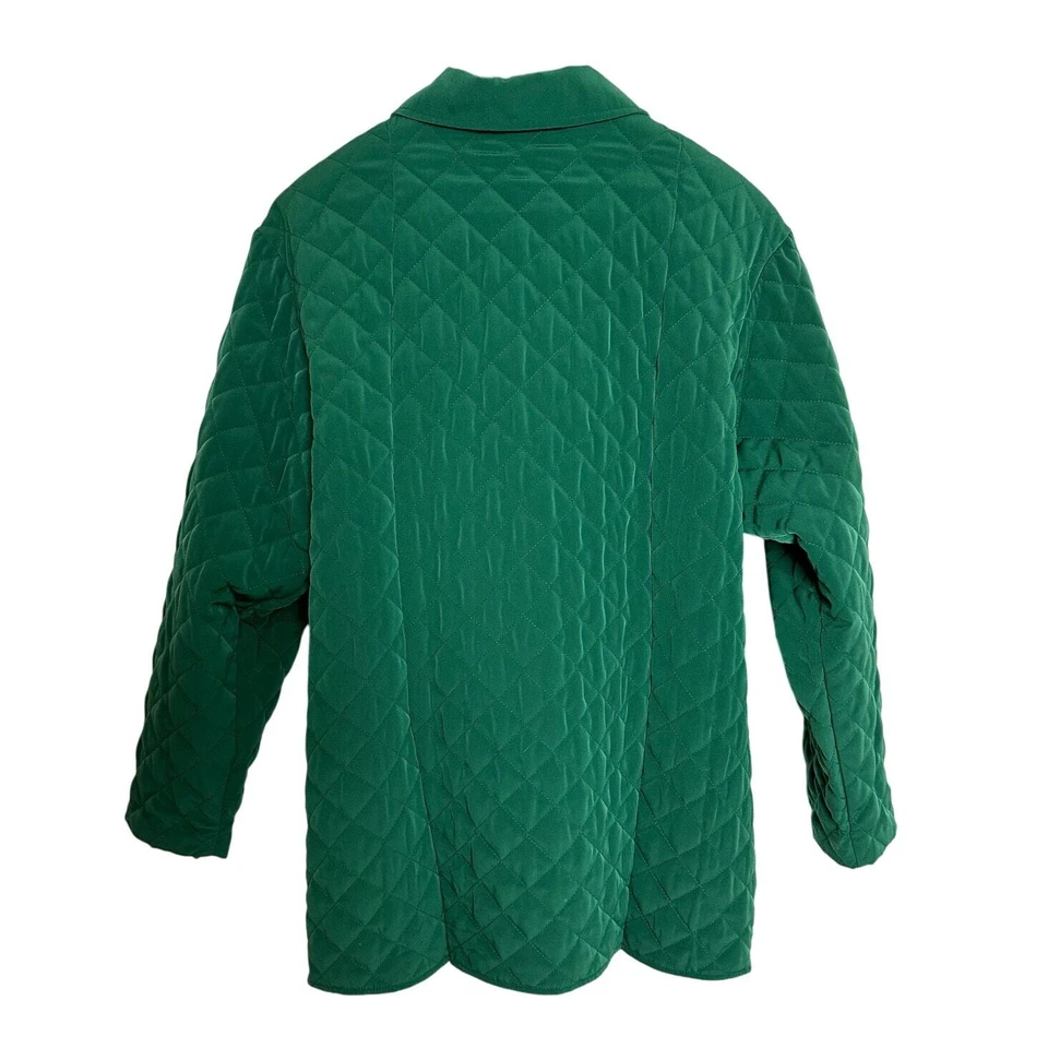 Chaqueta deportiva para mujer S G verde longitud máxima acolchada manga larga abrigo ligero Foto 2 de 4