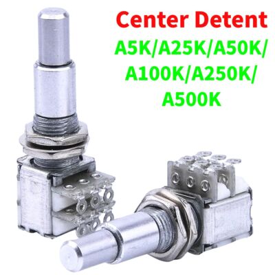 Guitar Bass Stacked Dual Concentric Control Potentiometer with Center Positioner