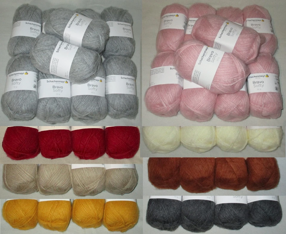 ( 27,00€/kg ) 500 gr BRAVO SOFTY von Schachenmayr - kuscheliges Flauschgarn