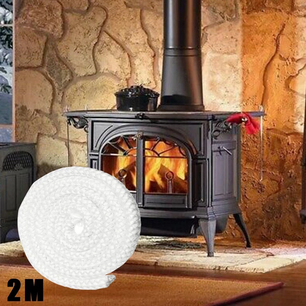 Enhance Efficiency with 2m Fiberglass Stove/Fire Rope for Log Burner Door  Seal | eBay