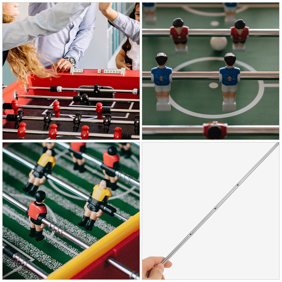Foosball Rods 2-Pack Foosball Replacement Rods - Metal Poles For Table ...