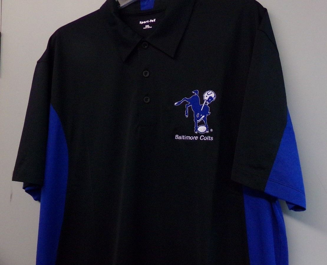 NFL Baltimore Colts 1960's Logo Mens Polo Shirt XS-6XL, LT-4XLT Indianapolis New