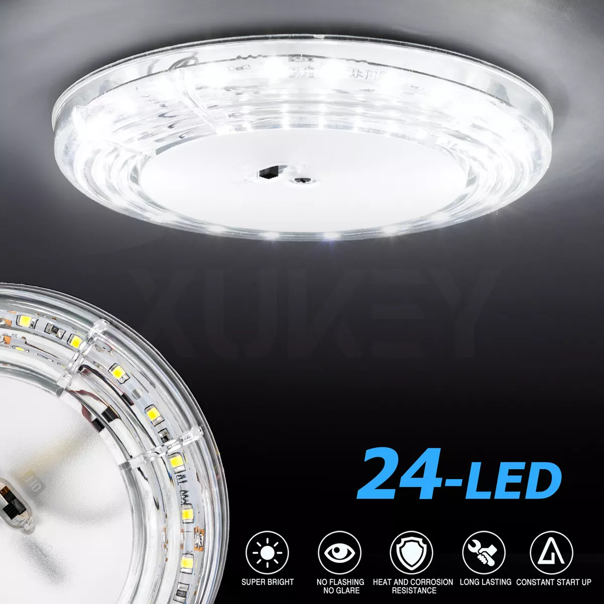12v ceiling top lights for caravans