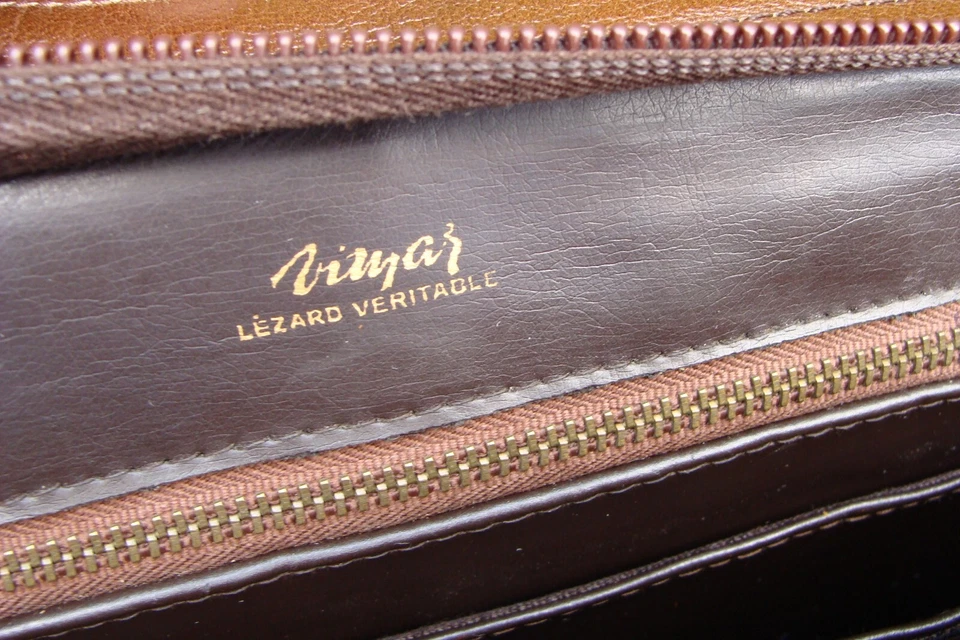 Magnifique sac cuir véritable lézard Genuine lizard leather bag - Photo 3/4