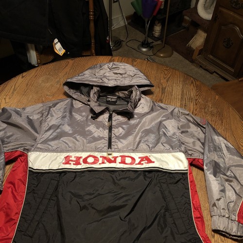 Licensed Honda Jacket Windbreaker Gray 