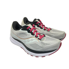 Saucony Women's Ride 14 Athletic Running Sneakers S10651-55 White/Cherry Size 7W