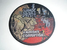 NAPALM DEATH HARMONY CORRUPTION WOVEN PATCH 