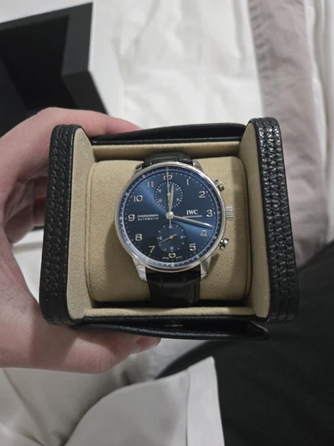 IWC Portugieser Blue Men's Watch - IW371606. Retails At $8400.