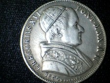 STATO PONTIFICIO GREGORIO XVI 50 BAIOCCHI 1832 BOLOGNA RARA