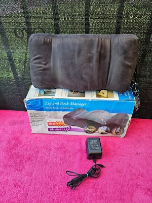 Leg And Back Massager Vibrating With Soothing Heat Model H-1437-0 Memory Foam