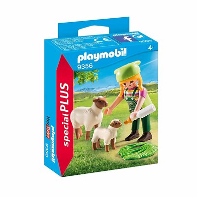Playmobil Super Plus 9356   FARMER WITH SHEEP   New