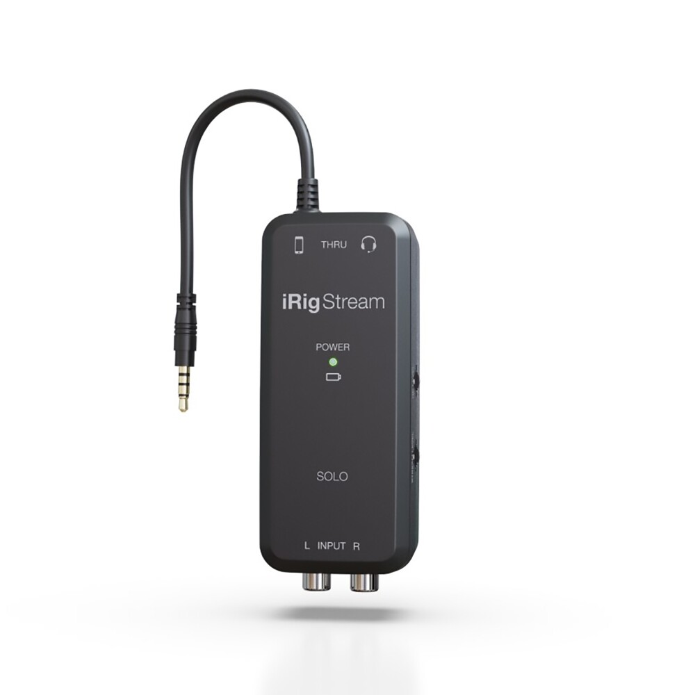 IK Multimedia iRig Stream Solo Streaming Audio Interface for iOS