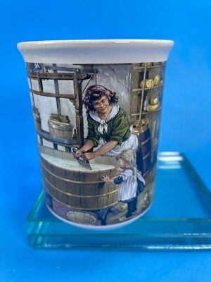 Dutch Farm Scene Coffee Mug Netherlands Holland Delftware Ter Steege 11 oz C86