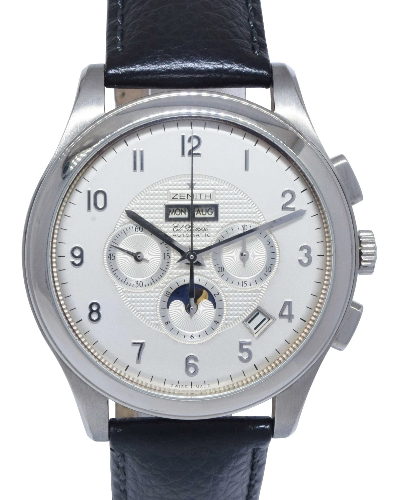 Zenith — Zenith Grande Class El Primero Moonphase Chronograph Steel Watch 03.0520.4100