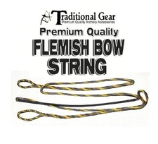 FLEMISH 3 PLY LONGBOW BOWSTRING B-50 DACRON ACTUAL STRING LENGTH INCH ARCHERY