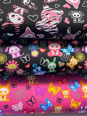 Skelanimals Fabric - David Textiles