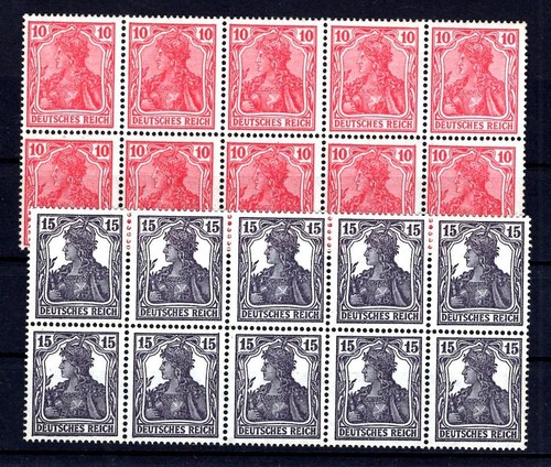 Dr-Germany Post-Fä 86, 101PFä Block of 10 MNH Non Stamped (AA7950
