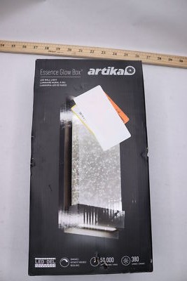 (1-Pk) Artika Essence Bubble Glow Box LED Porch Sconce Cylinder GB390L-HDBL