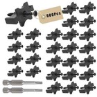 Plastic Universal Hidden Deck Fasteners For Composite Decking Boards With Screws