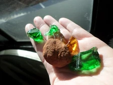 andara crystal - monatomic andara glass + Sedona Sedonalite - 55 grams - 2024S