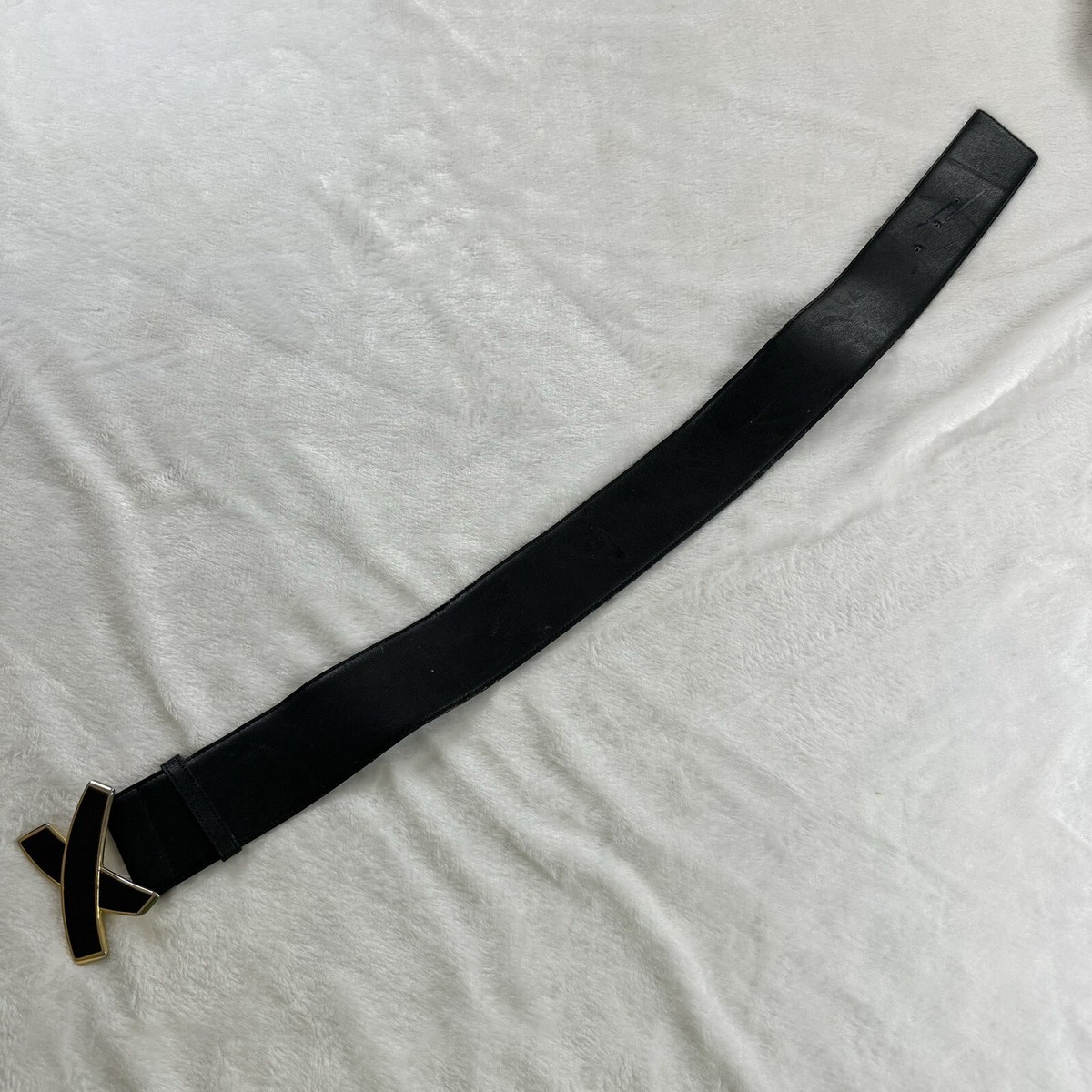 Vintage Paloma Picasso Womens Leather Belt M/75 Black | eBay