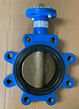 5" Lug Butterfly Valve, Aluminum Bronze Disc, Buna Seat 200 PSI W/ Handle (NEW)