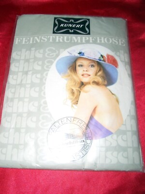 VINTAGE Retro Kunert Chinchillan Feinstrumpfhose Gr. 38-40 TROPIC Nylons OVP