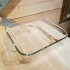 Vintage Pyrex Corning 2 Qt 2 L Clear Glass Square Cake Pan 8" #222 - Swanky Barn