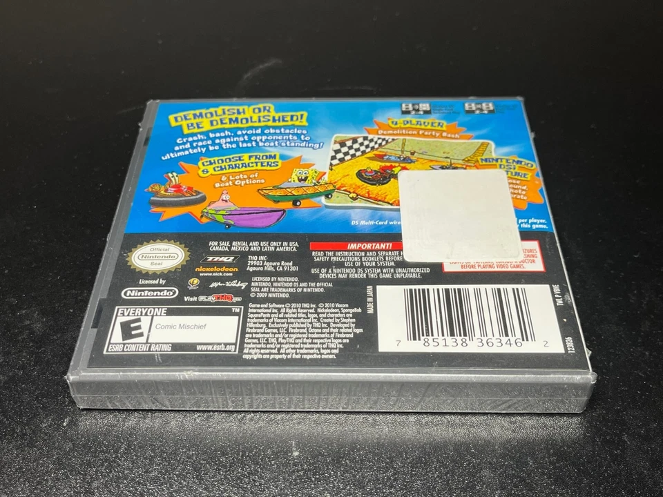 SPONGEBOB BOATING BASH NINTENDO  DS 🔥Fast Shipping🔥New Sealed ~ - Image 3 of 3