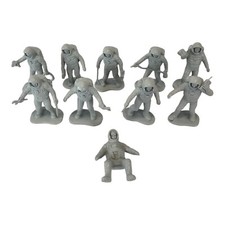 Astronaut Space Toy Action Figures MPC Gray Plastic Lot Of 10
