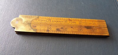 ANTIK & SELTEN E PRESTON & SON No 3814 24'' BUCHSBAUM ZOLLSTOCK TISCHLERWERKZEUG