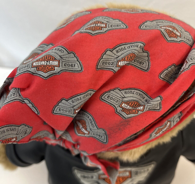 Vintage Harley Davidson Motorcycle Teddy Bear Plush Stuffed Animal