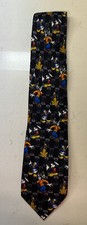 VTG 100 Silk DISNEY Mickey Unlimited Donald Goofy Classic Pose Necktie Tie HTF